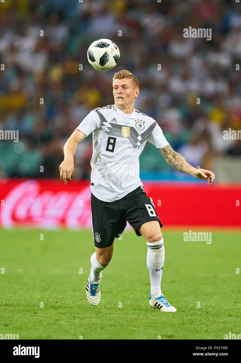 Germany - Sweden, Soccer, Sochi, June 23, 2018 Toni KROOS, DFB 8  GERMANY - SWEDEN 2-1 FIFA WORLD CUP 2018 RUSSIA, Group F, Season 2018/2019,  June 23, 2018  Fisht Olympic Stadium in Sotchi, Russia.  © Peter Schatz / Alamy Live News Stock Photo