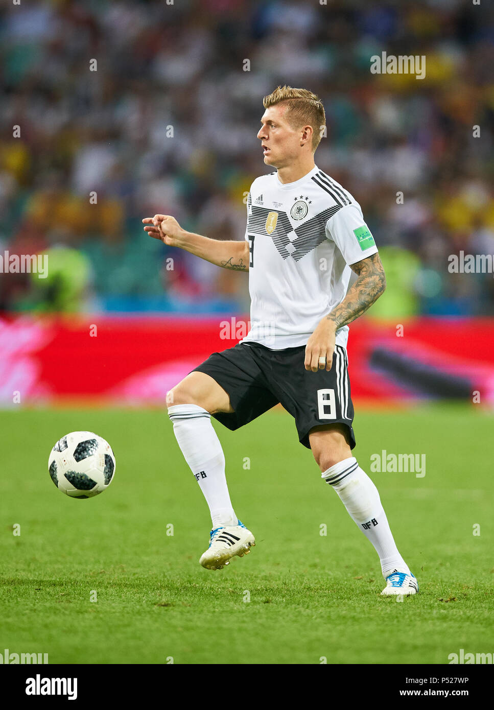 Germany - Sweden, Soccer, Sochi, June 23, 2018 Toni KROOS, DFB 8  GERMANY - SWEDEN 2-1 FIFA WORLD CUP 2018 RUSSIA, Group F, Season 2018/2019,  June 23, 2018  Fisht Olympic Stadium in Sotchi, Russia.  © Peter Schatz / Alamy Live News Stock Photo