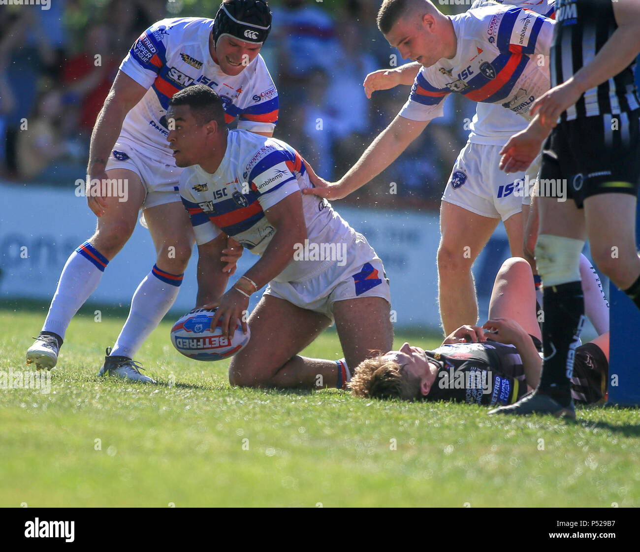 Wakefield, UK. 24 June 2018. Mobile Rocket Stadium, Wakefield, England ...