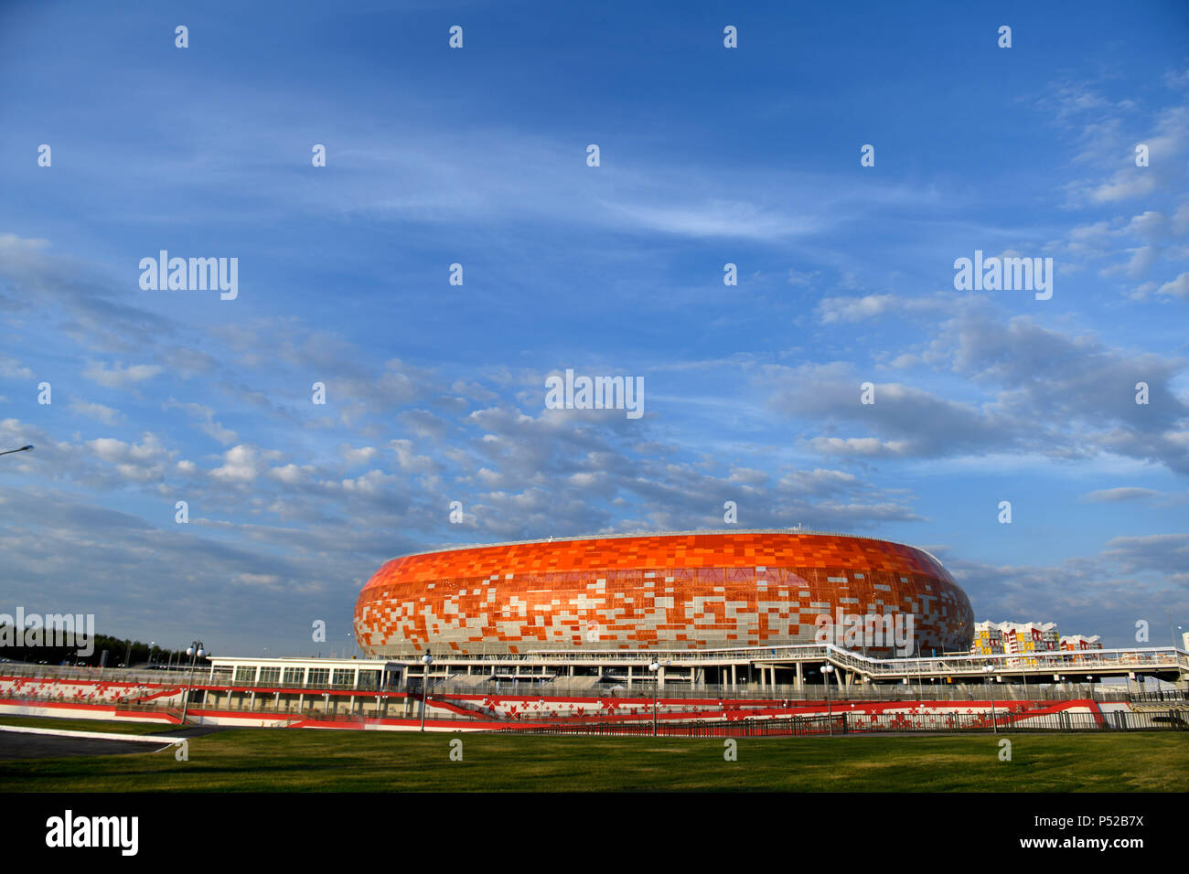 Saransk, Russia. 24th June, 2018. Soccer, World Cup 2018. The Mordovia arena. Credit: Andreas Gebert/dpa/Alamy Live News Stock Photo