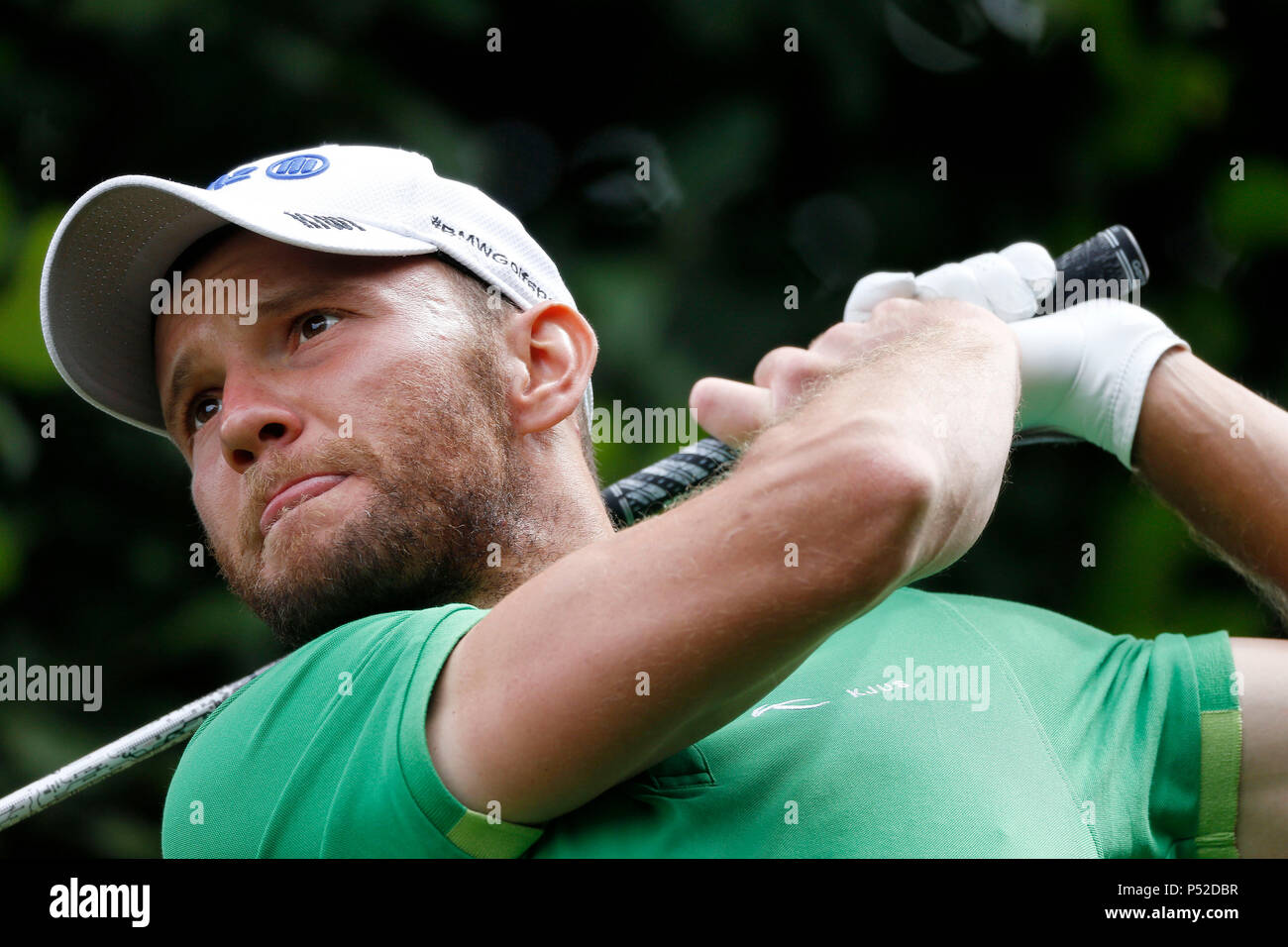 Pulheim, Germany. 24th June, 2018. Golf, 30. BMW International Open, Golf  Club Laerchenhof, Pulheim near Cologne on June 24. 2018 Maximilian KIEFFER  (GER) Foto Credit: norbert schmidt/Alamy Live News Stock Photo - Alamy