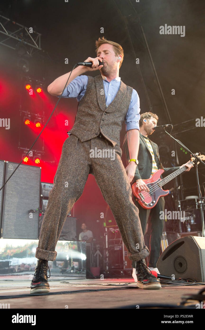 Edinburgh, Scotland, UK. 24th June, 2018. The Kaiser Chiefs, in concert at The Summer Sessions, Dalkeith Country Park, Edinburgh, Great, UK. 24th June, 2018. Credit: Stuart Westwood/Alamy Live News Stock Photo