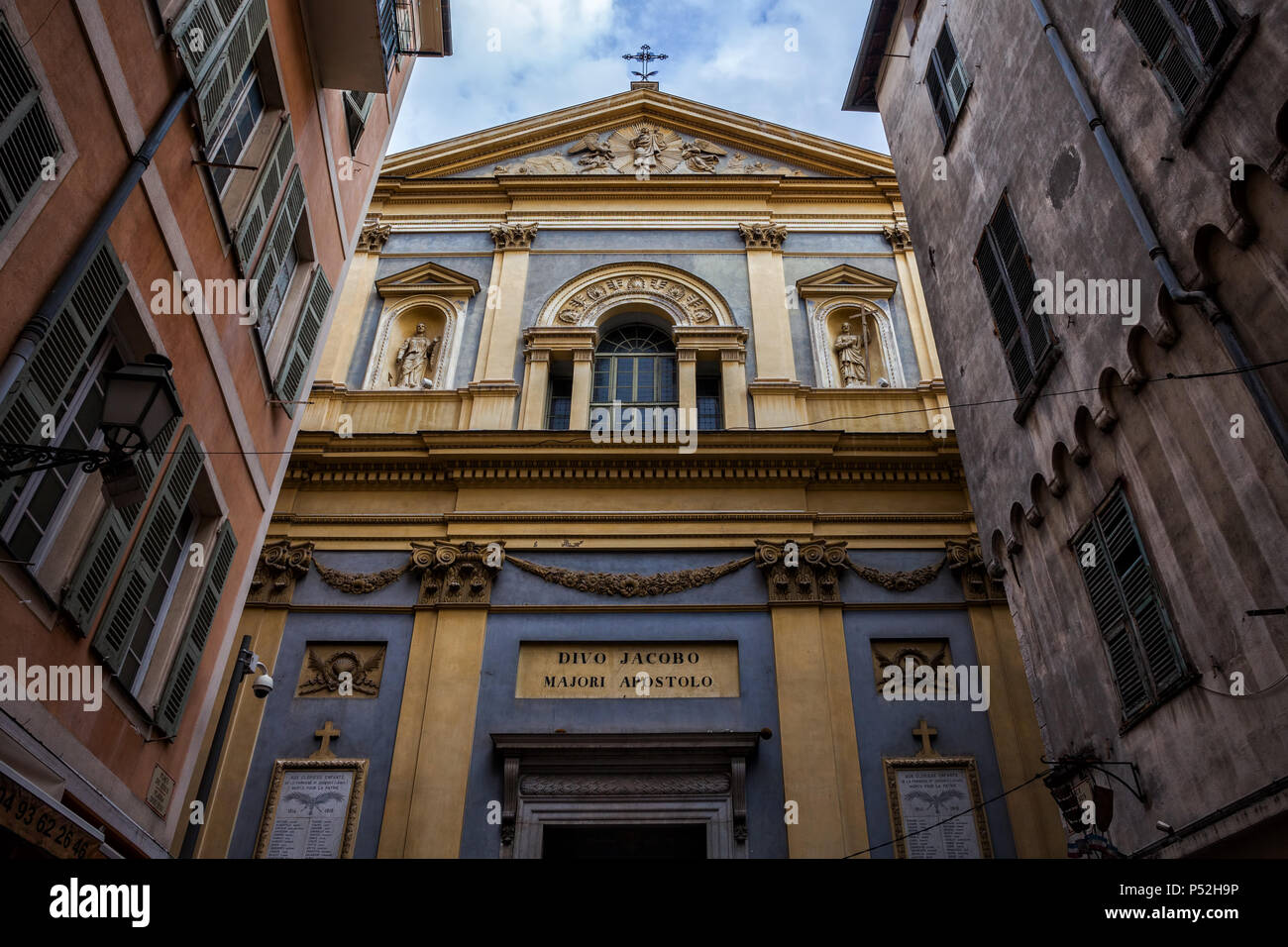France, Nice city, Church of Saint Jacques le Majeur or Church of Gesu