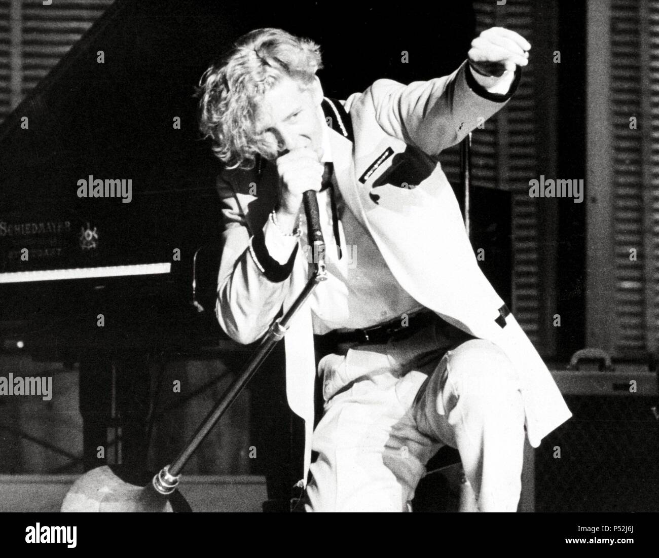 American singer-songwriter and pianist Jerry Lee Lewis. 1958. Stock Photo