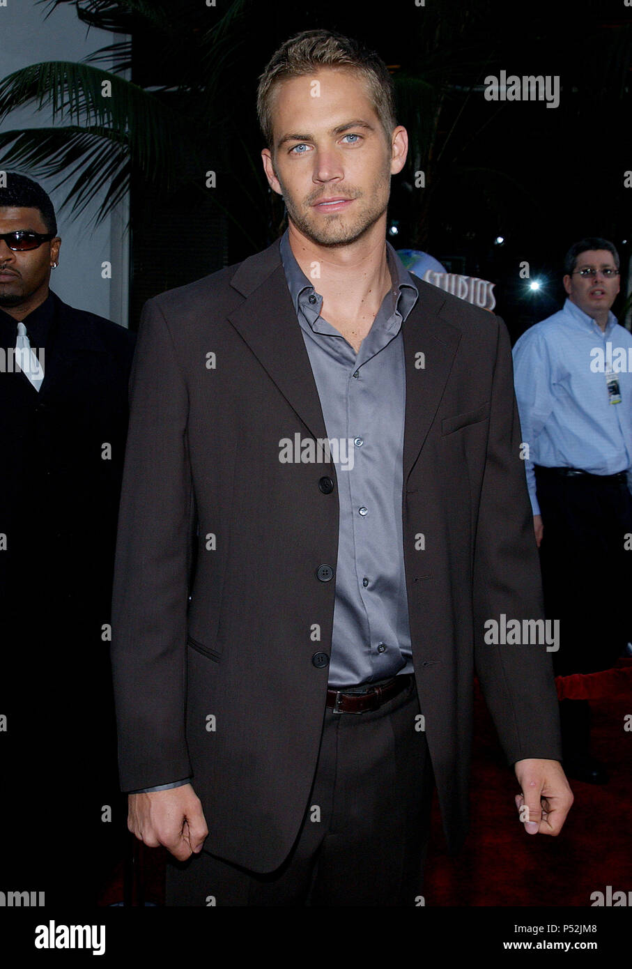 Paul Walker arriving at the ' 2 Fast 2 Furious Premiere ' at the Universal Theatre in Los Angeles. June 3, 2003.WalkerPaul77 Red Carpet Event, Vertical, USA, Film Industry, Celebrities,  Photography, Bestof, Arts Culture and Entertainment, Topix Celebrities fashion /  Vertical, Best of, Event in Hollywood Life - California,  Red Carpet and backstage, USA, Film Industry, Celebrities,  movie celebrities, TV celebrities, Music celebrities, Photography, Bestof, Arts Culture and Entertainment,  Topix, vertical, one person,, from the years , 2003 to 2005, inquiry tsuni@Gamma-USA.com - Three Quarters Stock Photo