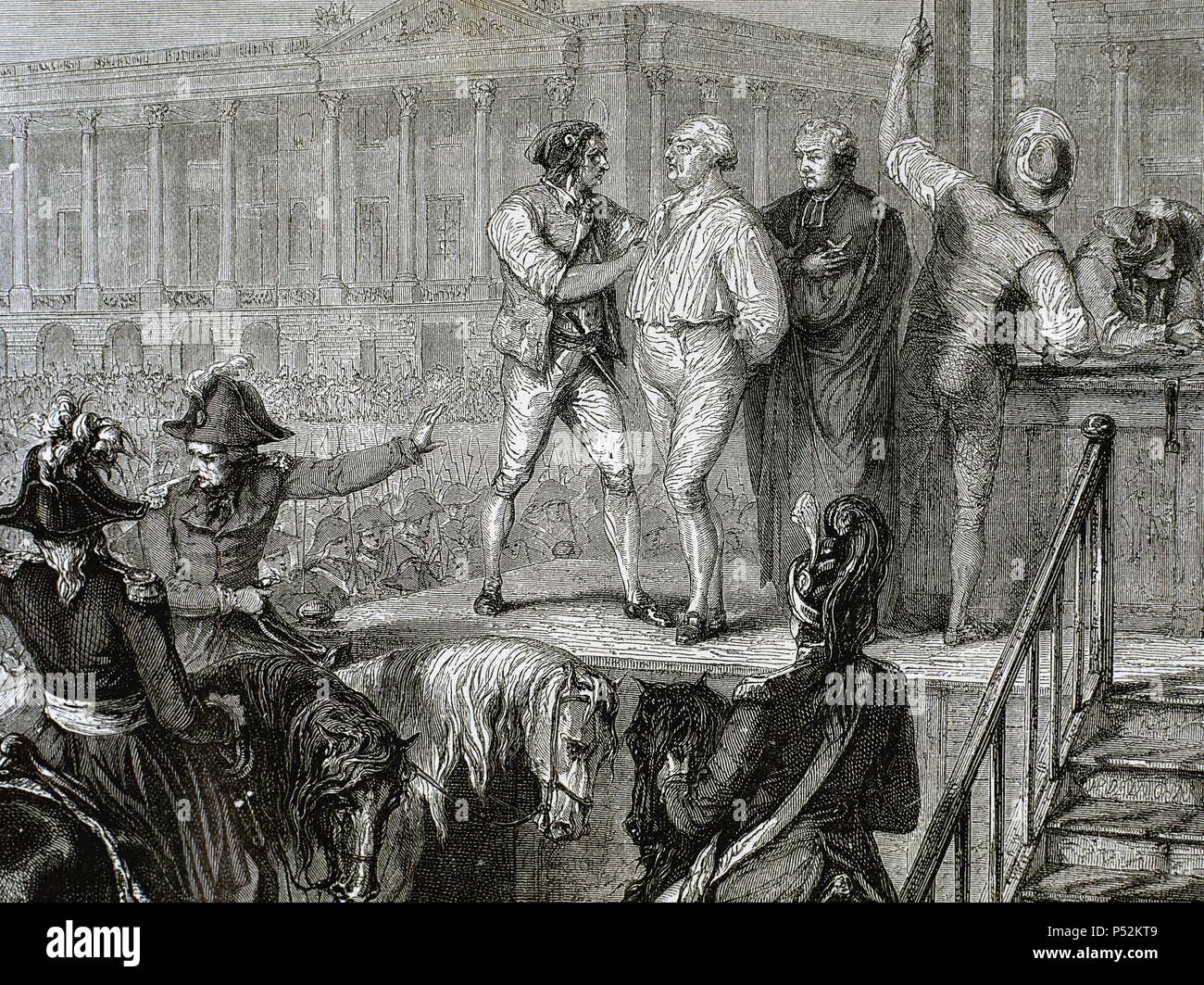 French Revolution. Execution of Louis XVI of France (1754-1793) in