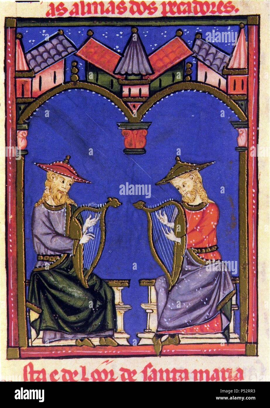 Cantigas de santa maria codice of the musicians hi-res stock ...
