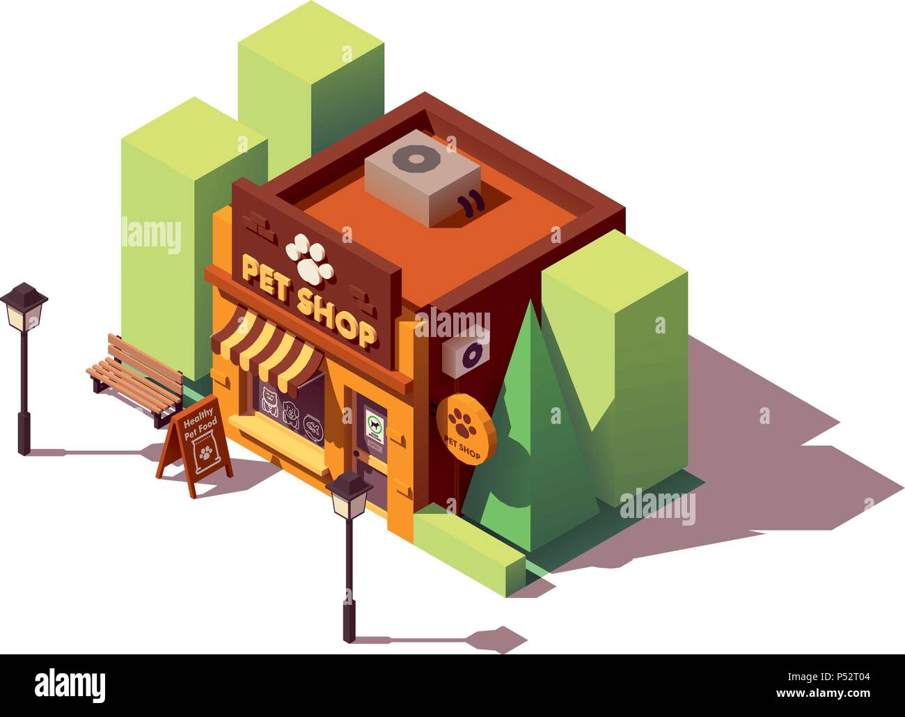 Vector isometric pet store Stock Vector Image & Art Alamy
