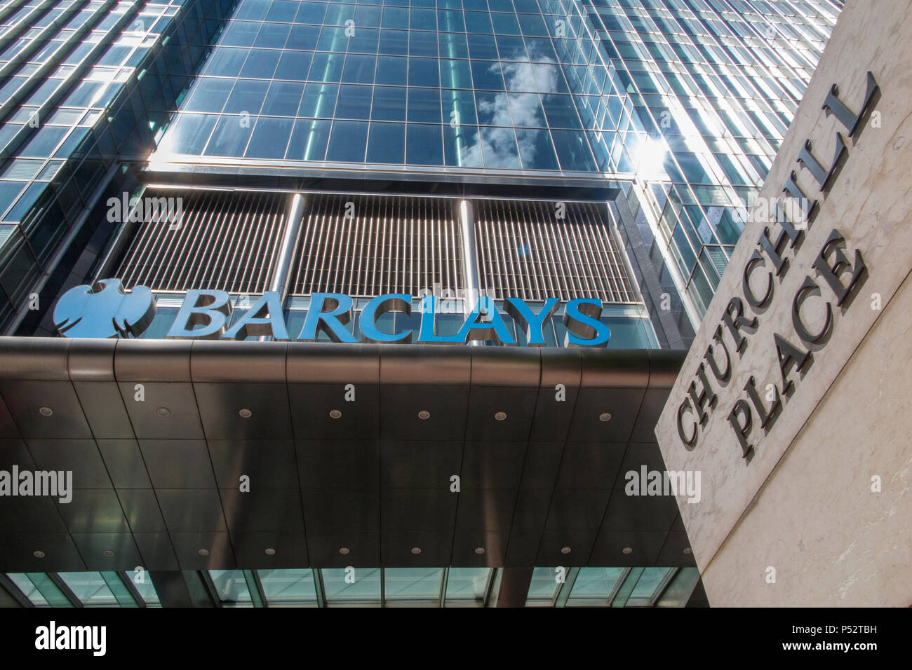 Barclays Headquarters at 1 Churchill Place in the docklands, Canary