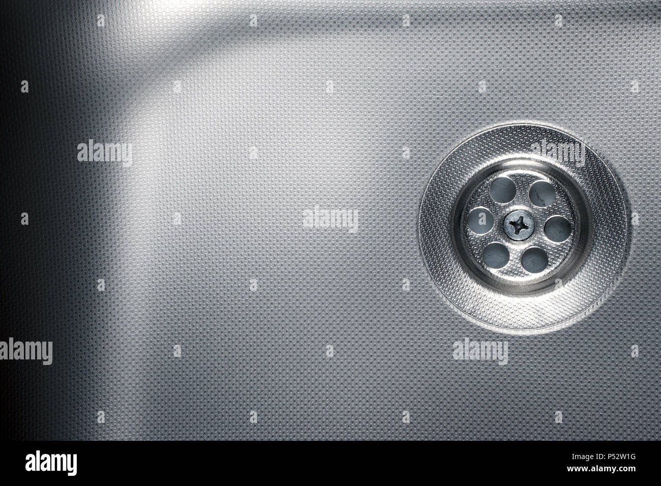 Stainless steel sink shiny clean hires stock photography and images