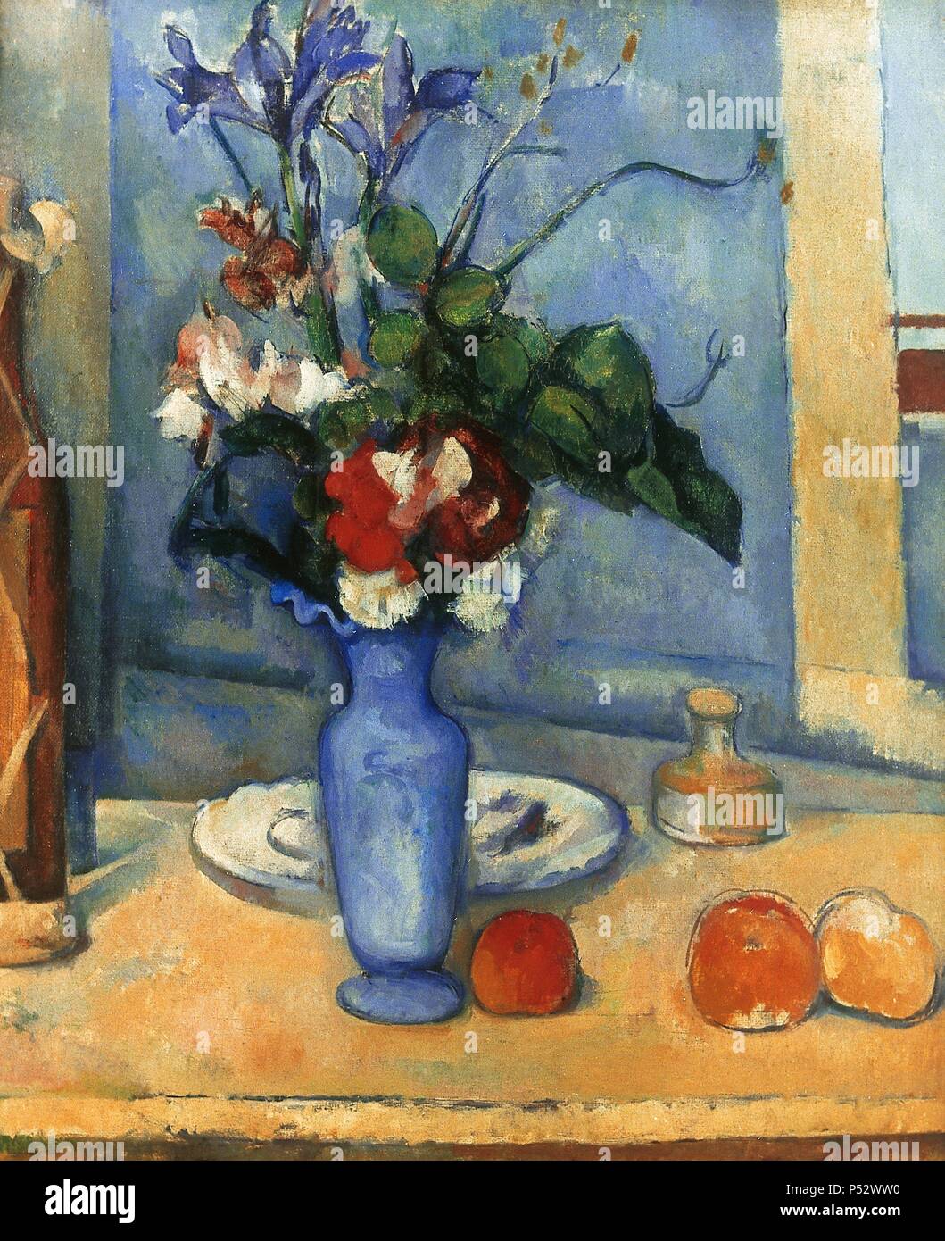 Paul Cezanne (1839-1906). French painter. Post-Impressionist. Blue Vase. Orsay Museum. Paris. France. Stock Photo