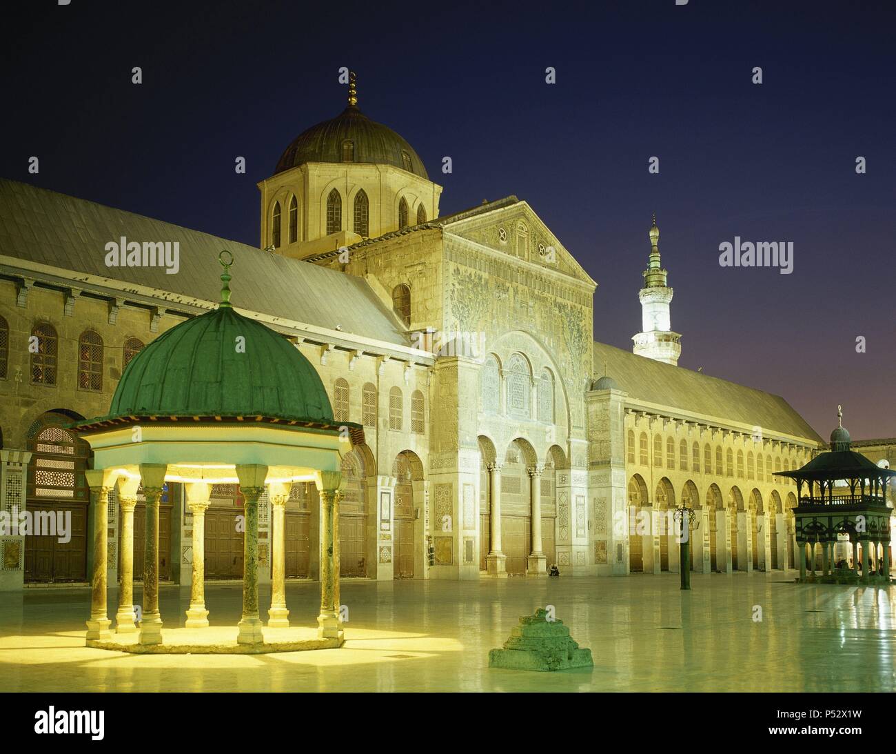 Syria. Damascus. Umayyad Mosque or Great Mosque of Damascus. Built in