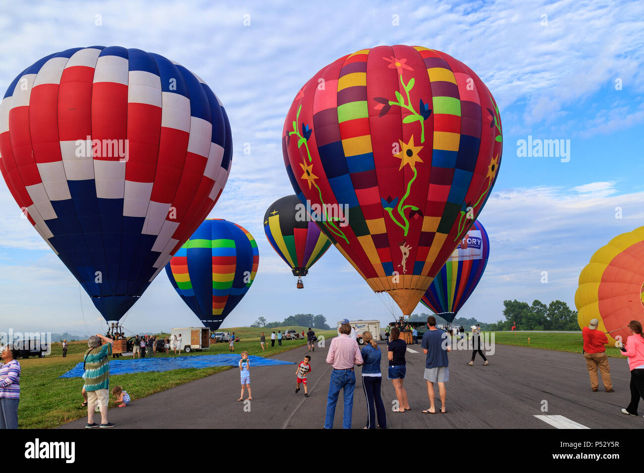 Avondale Pa Usa June 24 2018 Hot Air Balloons Ready For