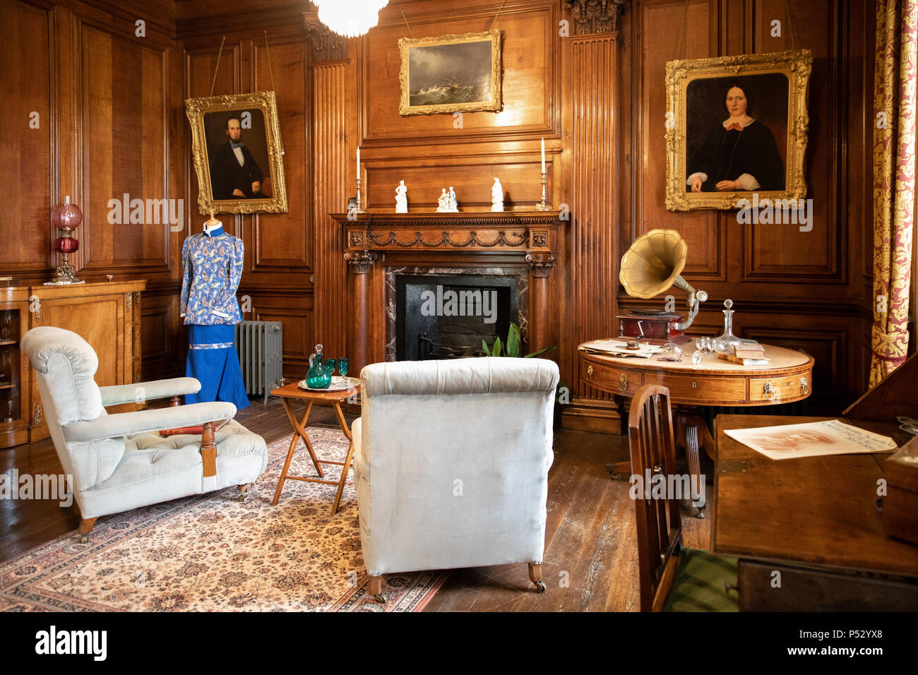 The interior of Sewerby House, Near Bridlington, Uk Stock Photo