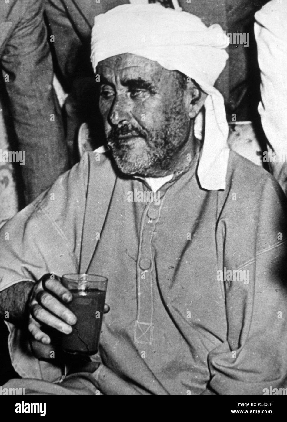 Abd El-Krim (1882-1963). El viejo caudillo marroquí poco antes de su muerte. Marruecos. s.XX. Stock Photo