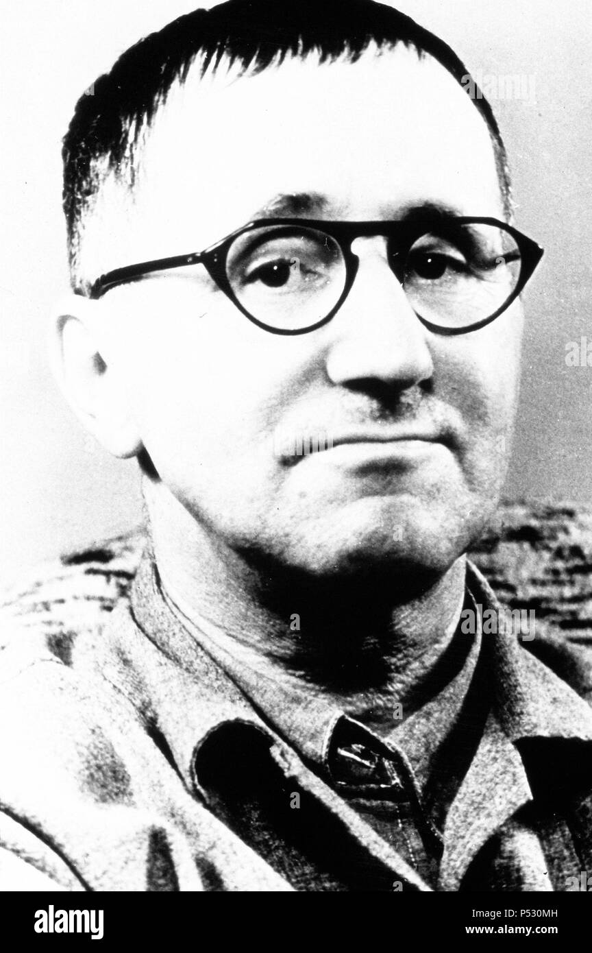 Bertolt Brecht, German poet, playwright and theatre director. Stock Photo