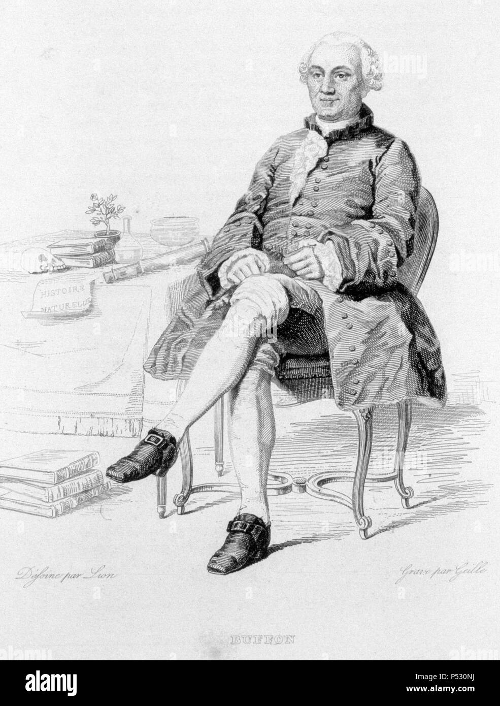Georges-Louis Leclerc, Comte de Buffon, French naturalist and enclyclopedic author. Stock Photo