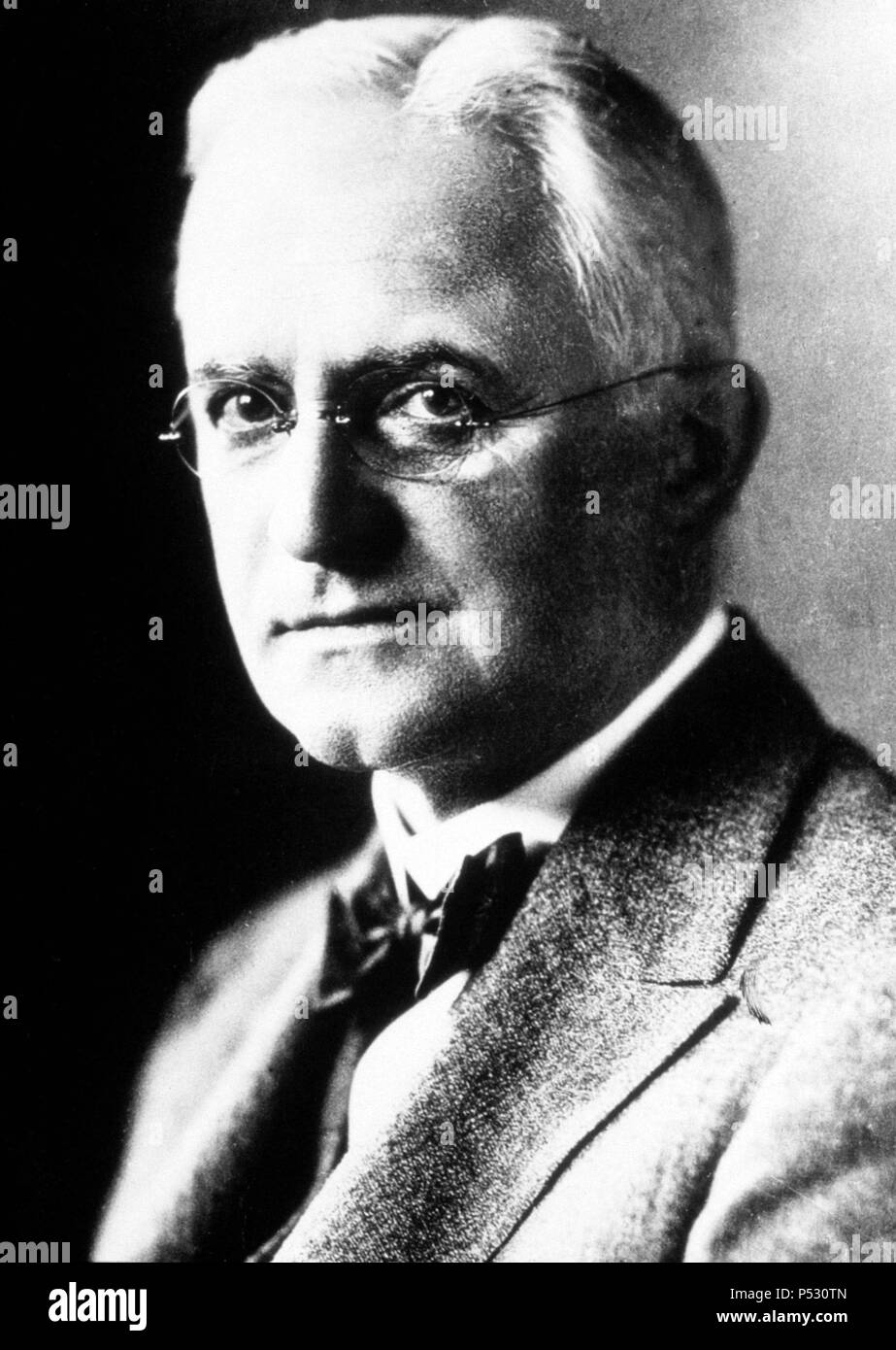 George Eastman, American innovator and entrepreneur who founded the Eastman Kodak Company and invented roll film. Stock Photo