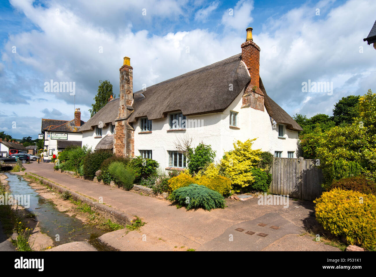 OTTERTON, BUDLEIGH SALTERTON, DEVON, UK 15JUN2018 Beautiful thatched