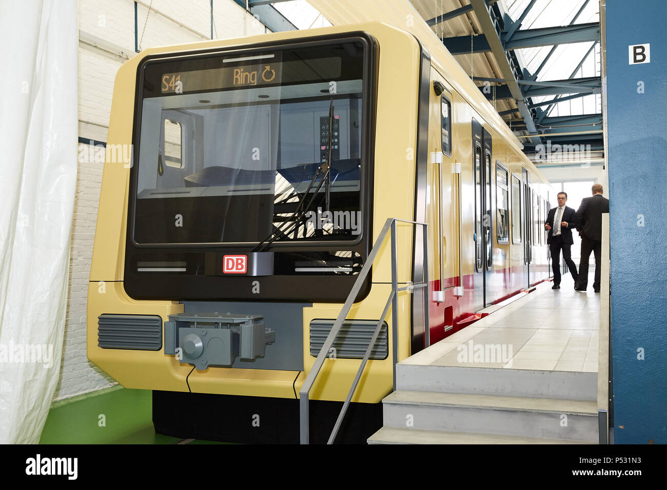 Berlin, Germany - Model on a scale of 1: 1 of the new S-Bahn class 483 Stock Photo