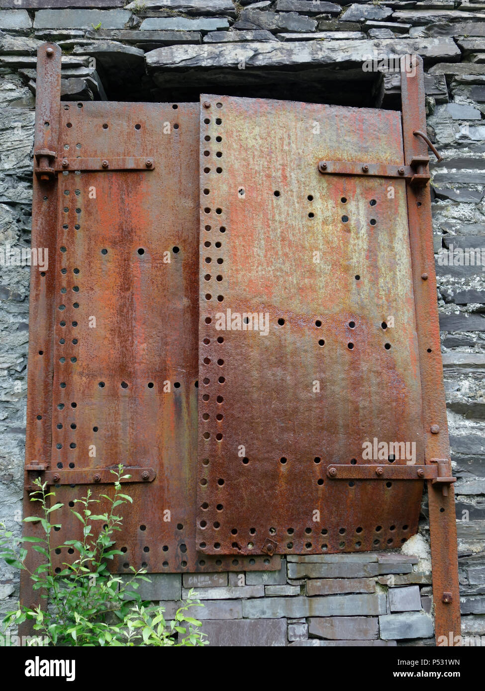 Old metal door Stock Photo Alamy