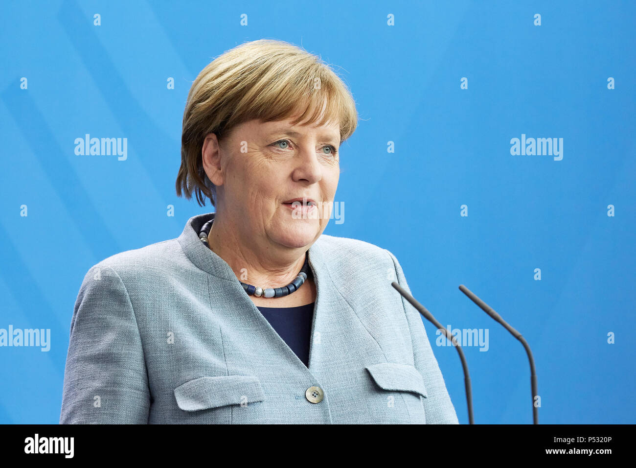 Berlin, Germany - Chancellor Angela Merkel. Stock Photo