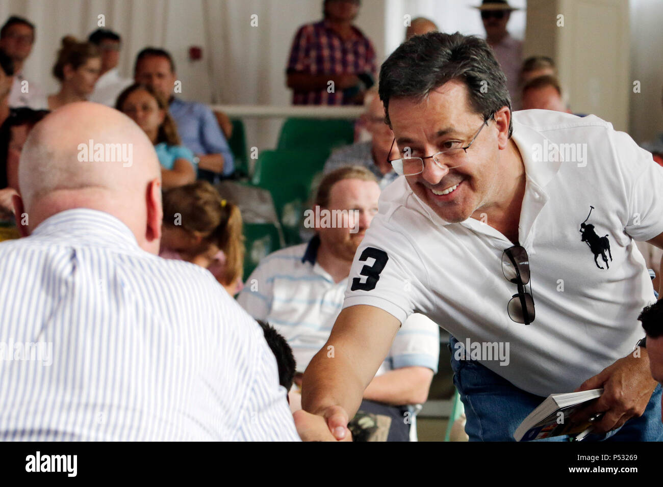 Iffezheim, Baden-Wuerttemberg, Germany - Markus Jooste, Manager and former CEO of Steinhoff International Holdings Stock Photo