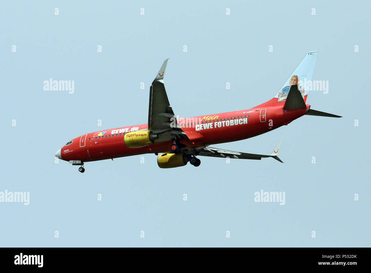 Hanover, Lower Saxony, Germany, Boeing 737-800 of the airline TUIfly Stock Photo