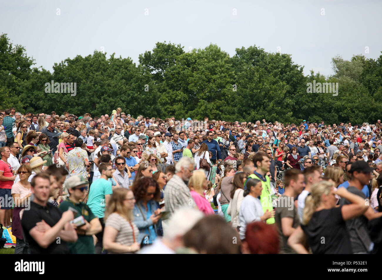 Hannover, Lower Saxony, Germany, crowd Stock Photo