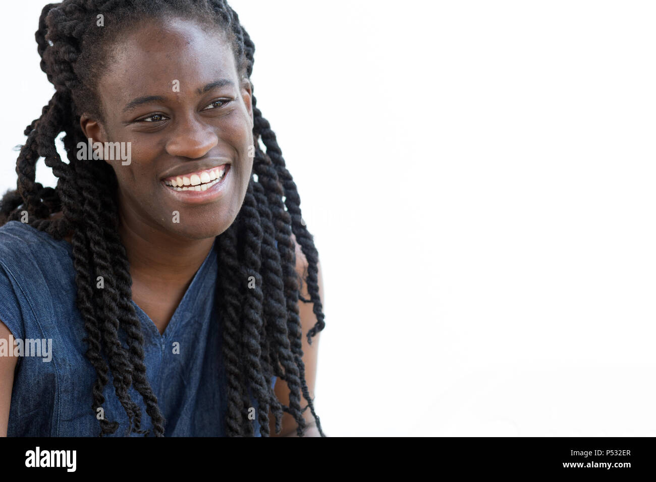 Kakuma, Kenya - Portrait of German pop singer of Ghanaian descent Ivy Qainoo. Stock Photo