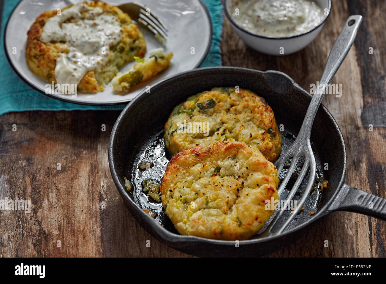 Potato cabbage cakes hires stock photography and images Alamy