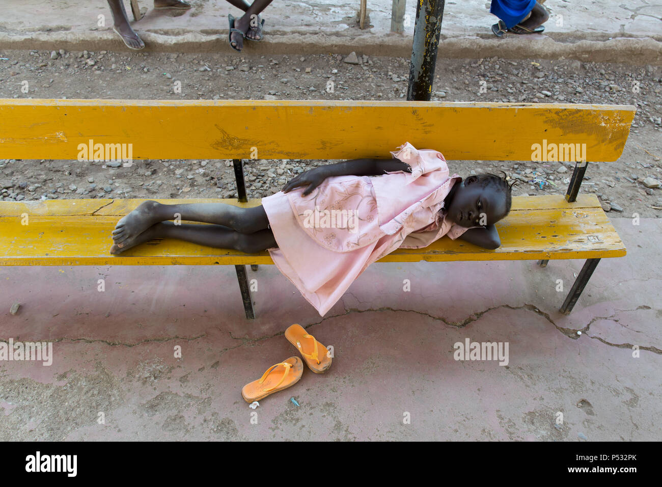 Kakuma, Kenya - maternal birth station of the Johanniter foreign aid in the refugee camp Kakuma. Stock Photo