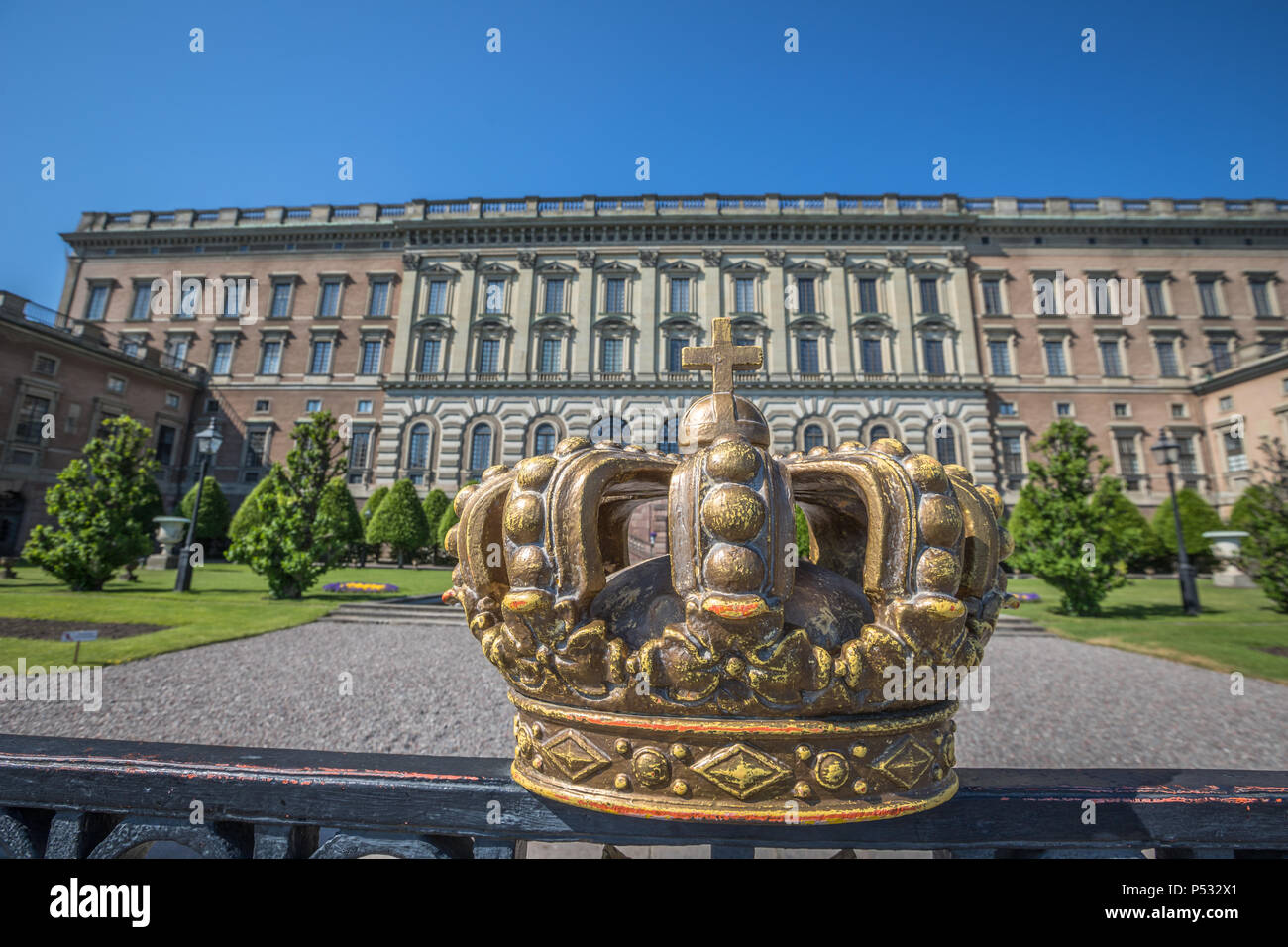 The Royal Palace in Stockholm Sweden Stock Photo