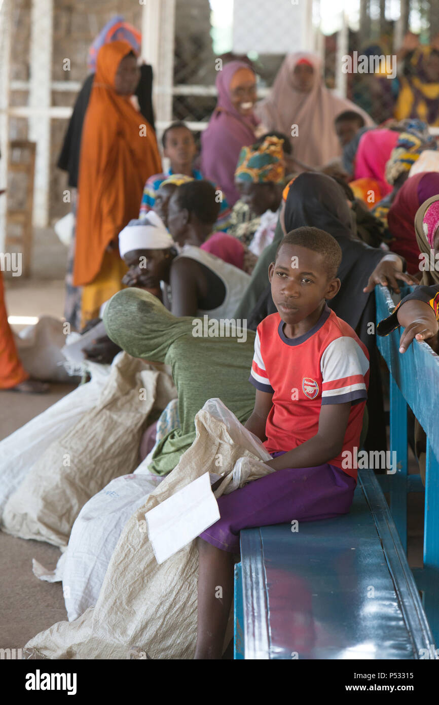 Kakuma, Kenya Food issue of the humanitarian aid organization World Food Program in the Kakuma