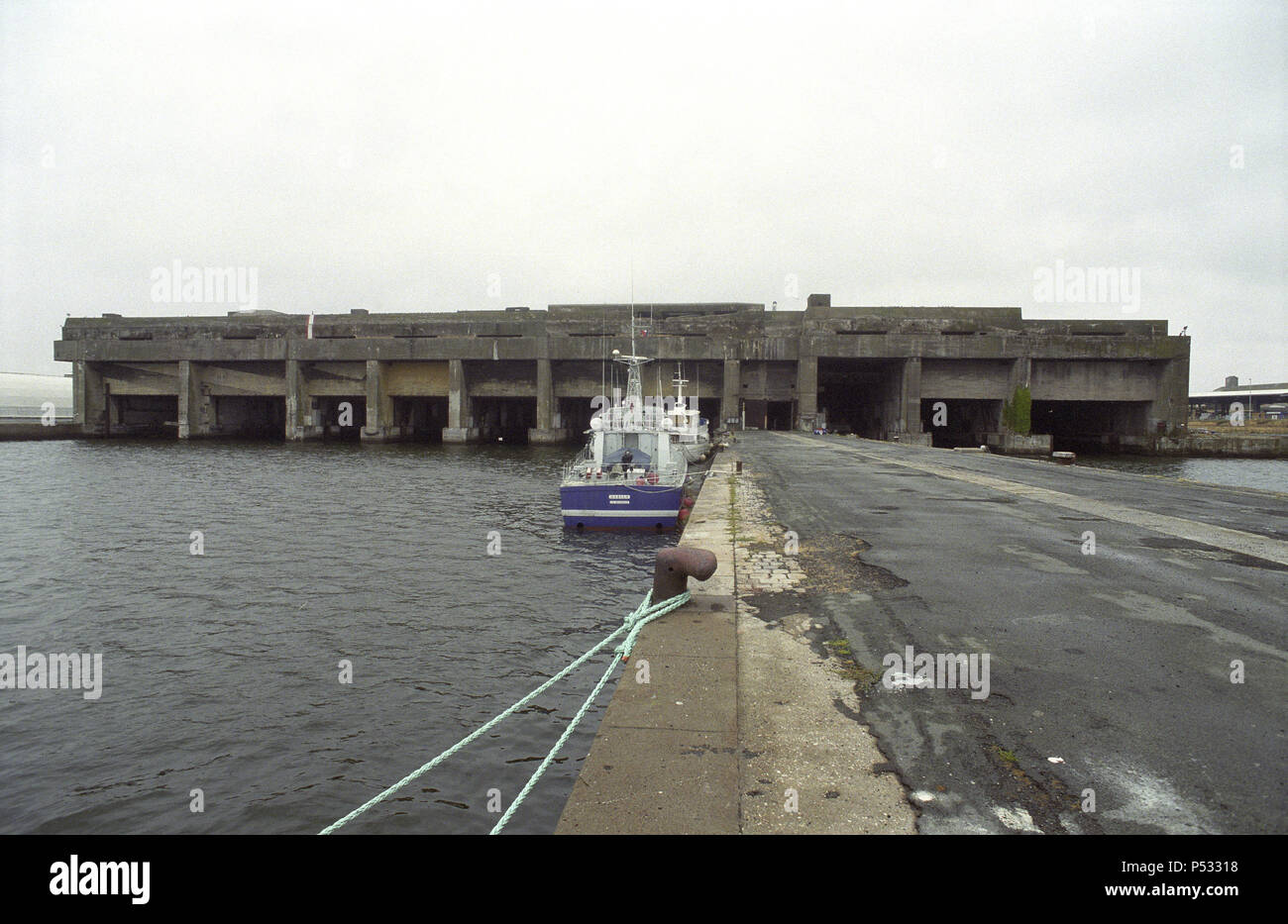 France, The bunker facility for German submarines in the port of La Pallice Stock Photo