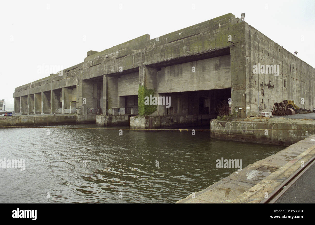 France, The bunker facility for German submarines in the port of La Pallice Stock Photo