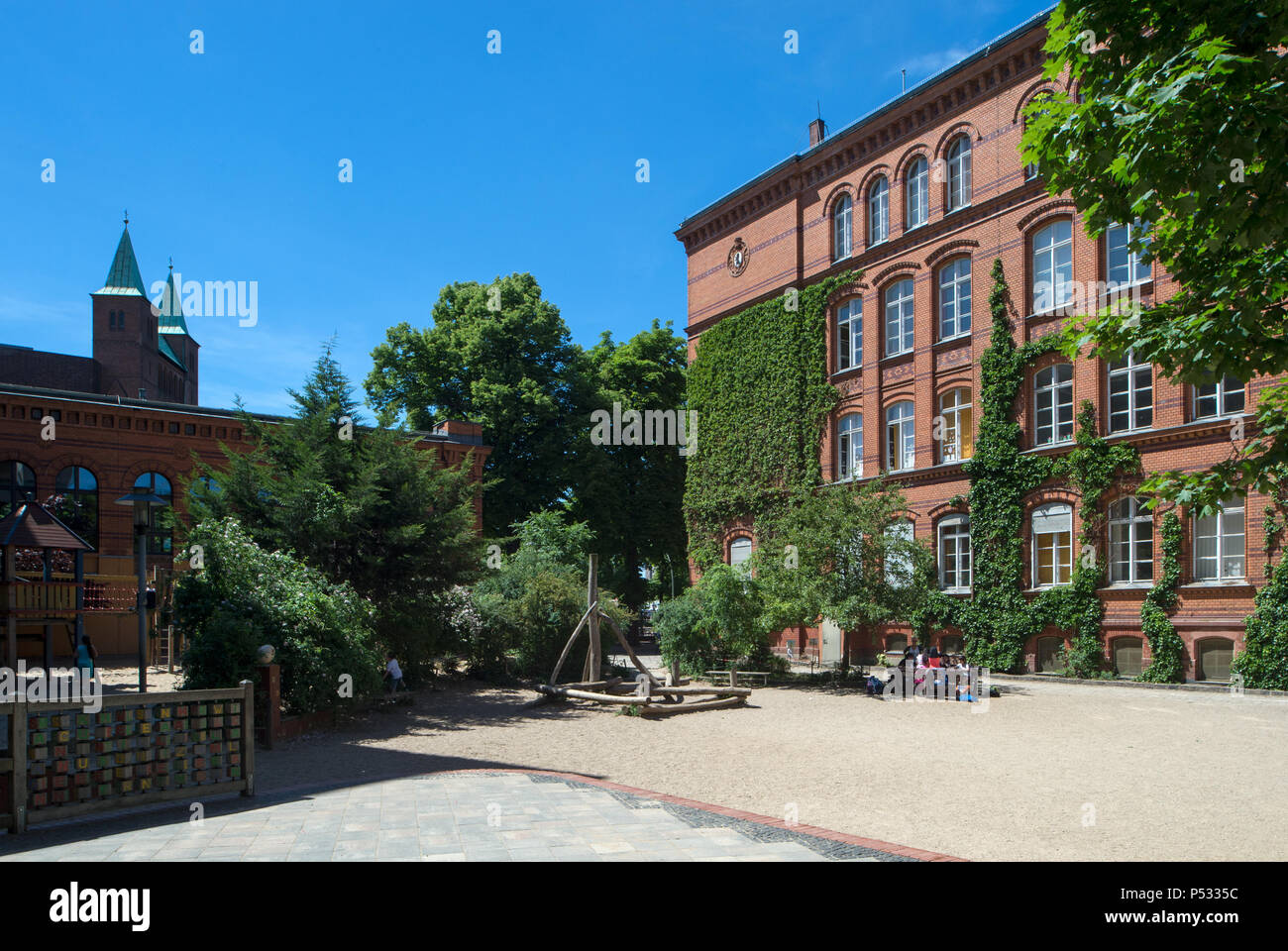 The Miriam Makeba elementary school in Berlin-Moabit Stock Photo