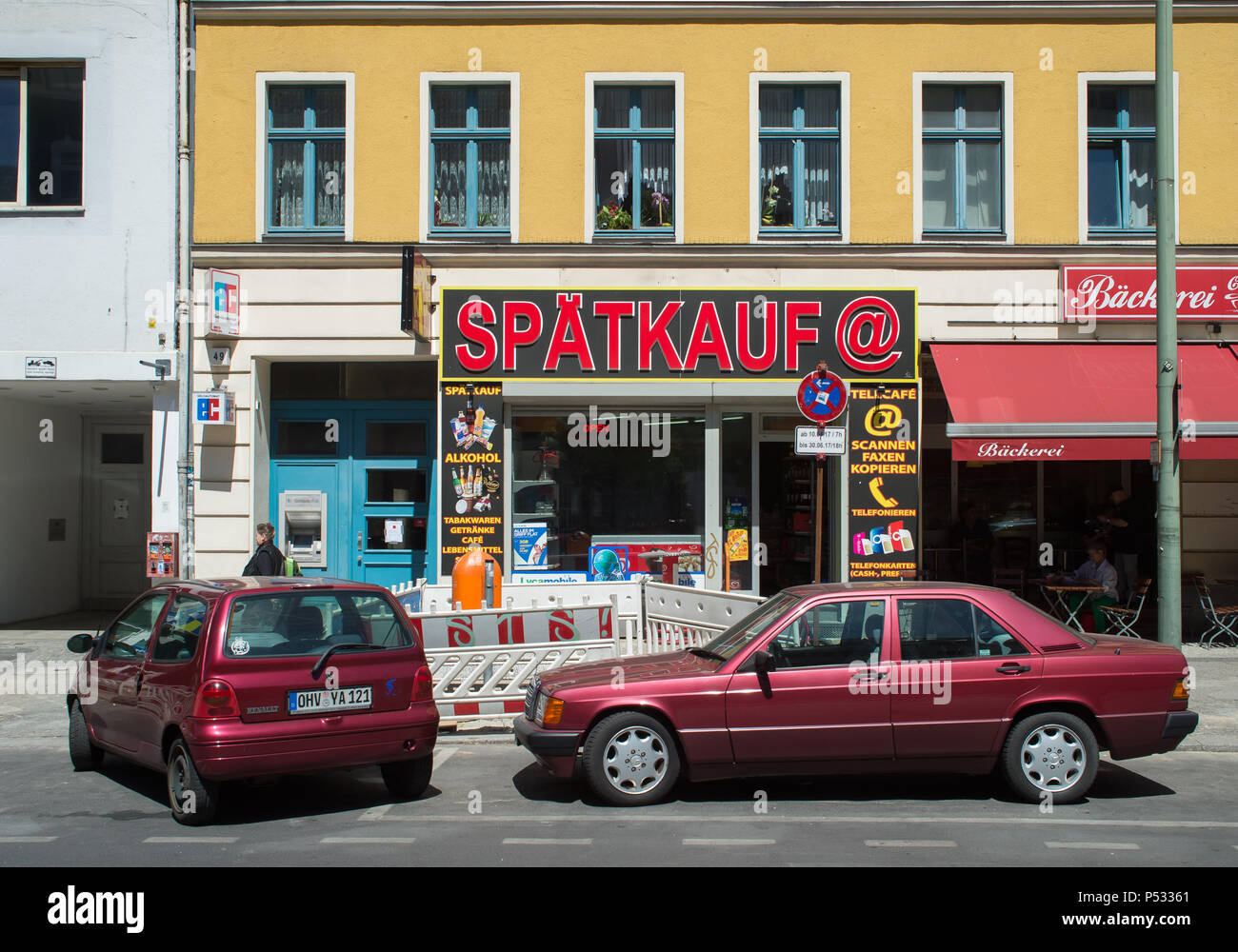 Exterior view of a spa purchase in Berlin Stock Photo