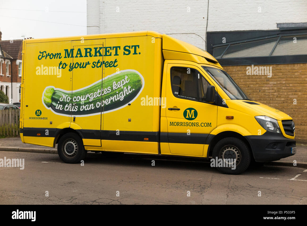 Morrisons home delivery van hires stock photography and images Alamy