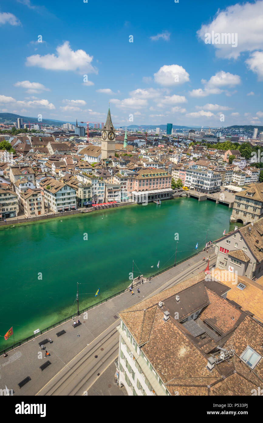 Nice view of Zurich Switzerland Stock Photo - Alamy