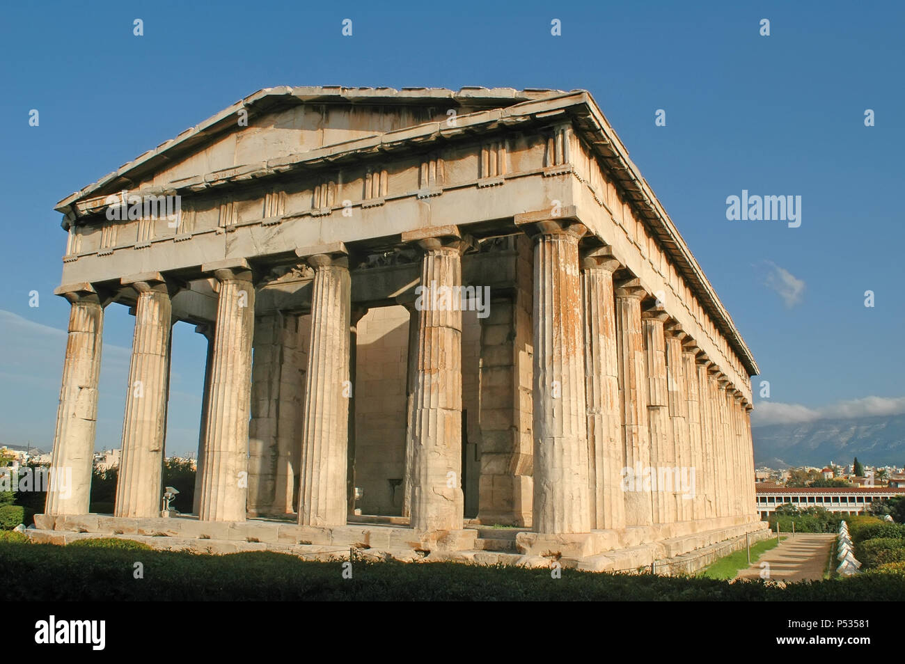 Parthenon on the Acropolis of Athens, Greece. Stock Photo