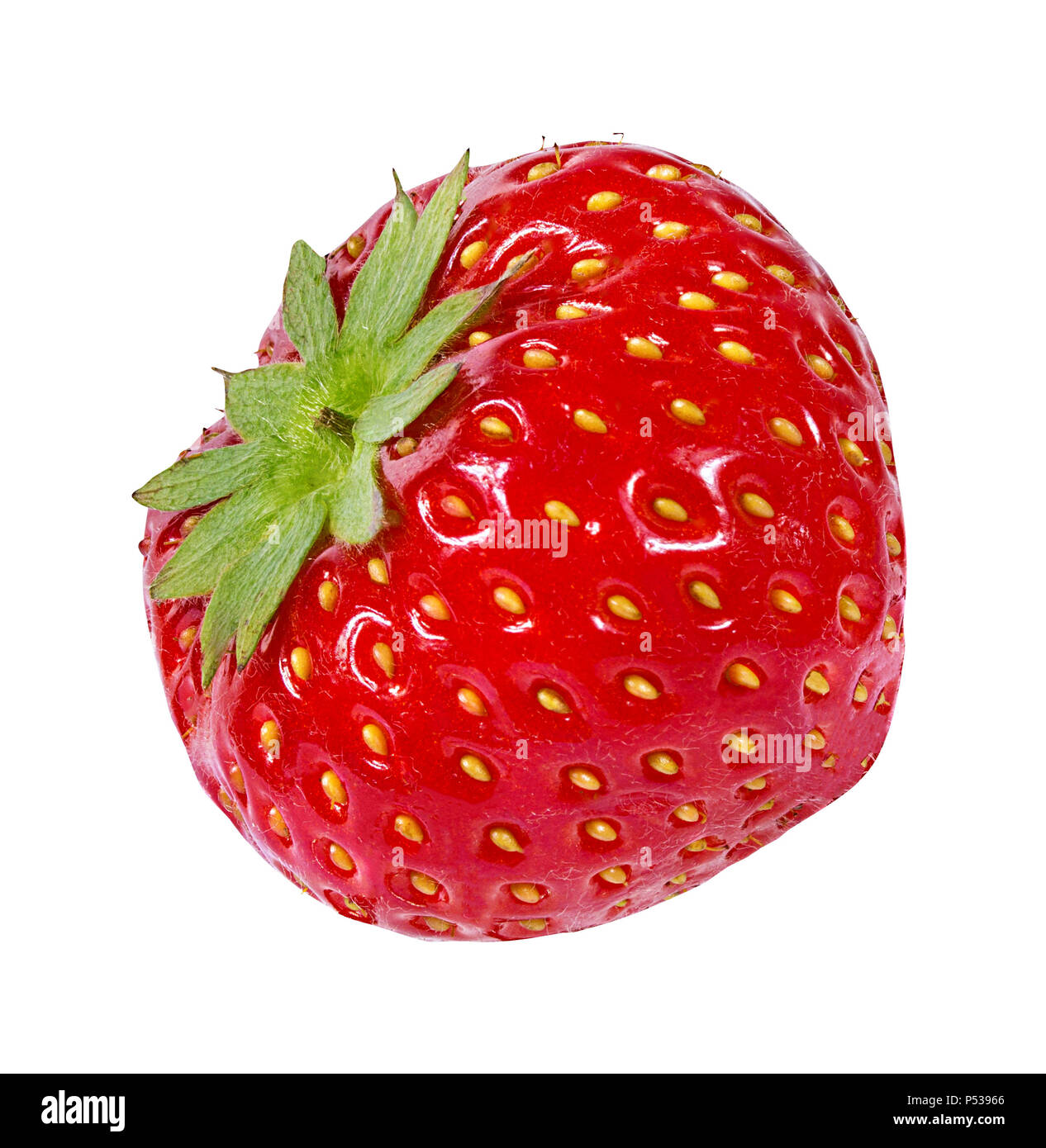 Strawberry isolated on white background Stock Photo - Alamy