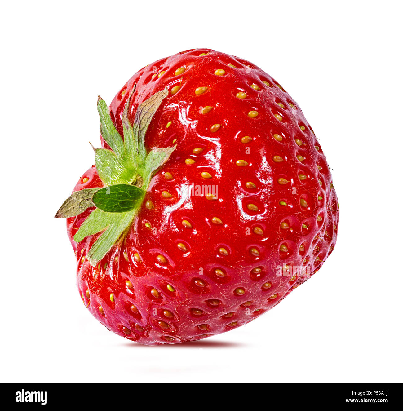 Strawberry isolated on white background Stock Photo - Alamy