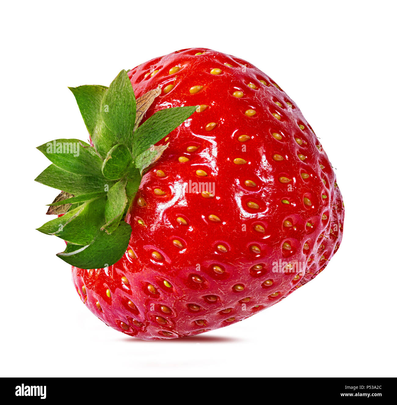 Strawberry isolated on white background Stock Photo - Alamy