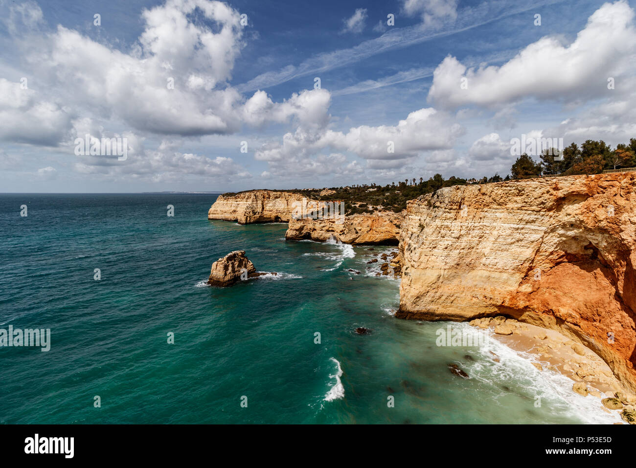 Algarve cliff coast Stock Photo - Alamy