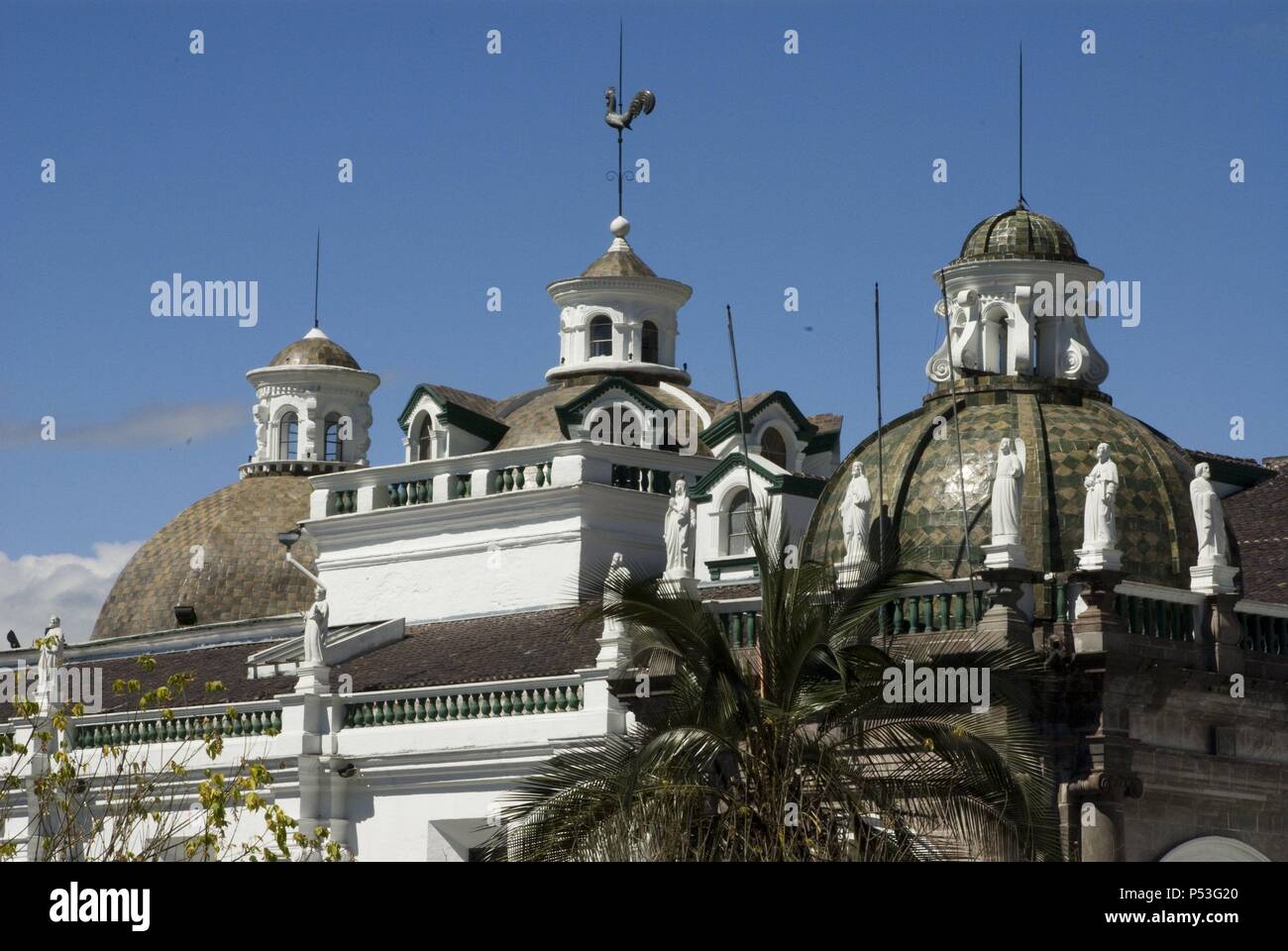 Quito.Ecuador.Domes of the Cathedral Stock Photo Alamy