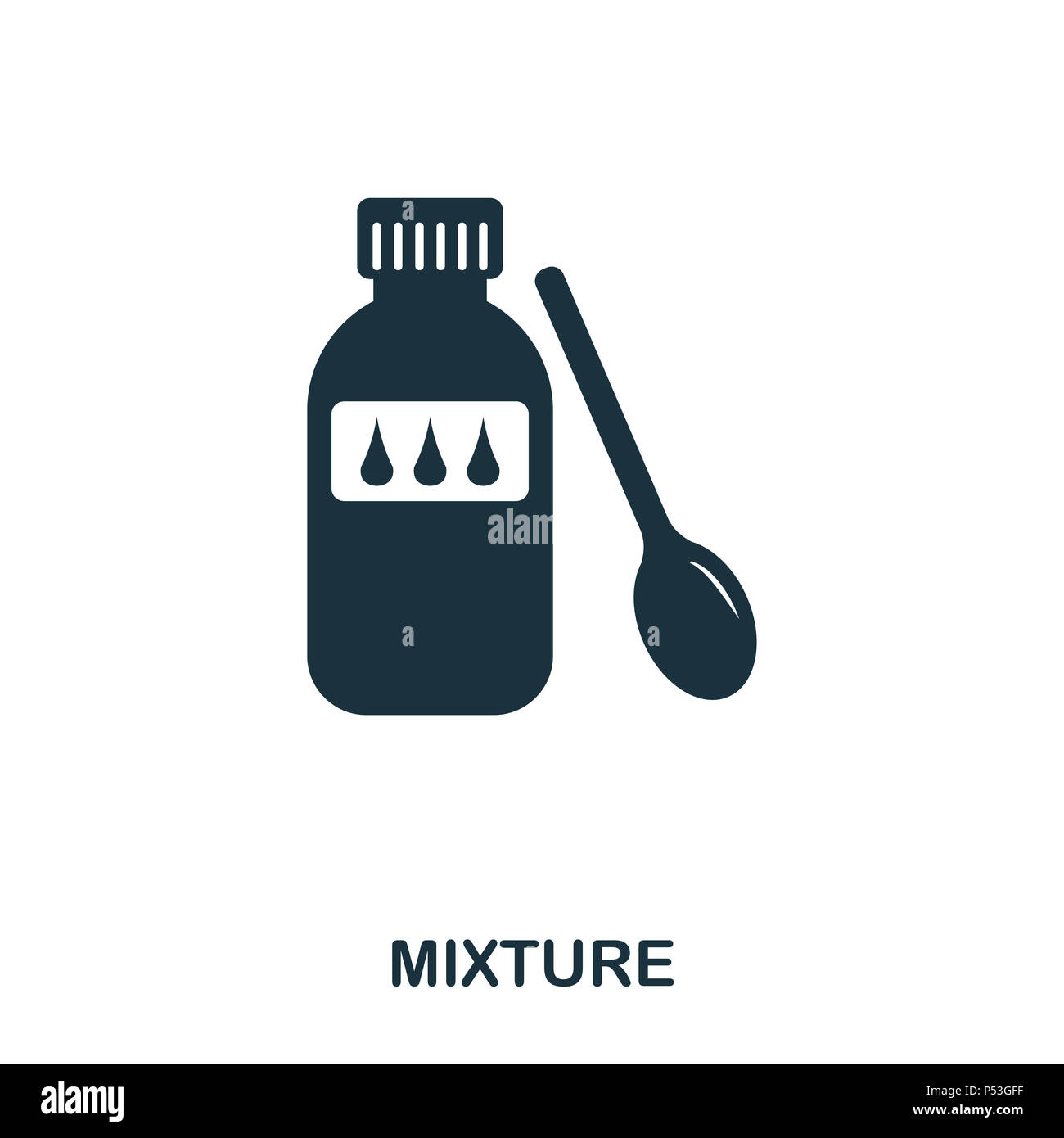 Mixture icon. Line style icon design. UI. Illustration of mixture icon. Pictogram isolated on white. Ready to use in web design, apps, software, print. Stock Photo