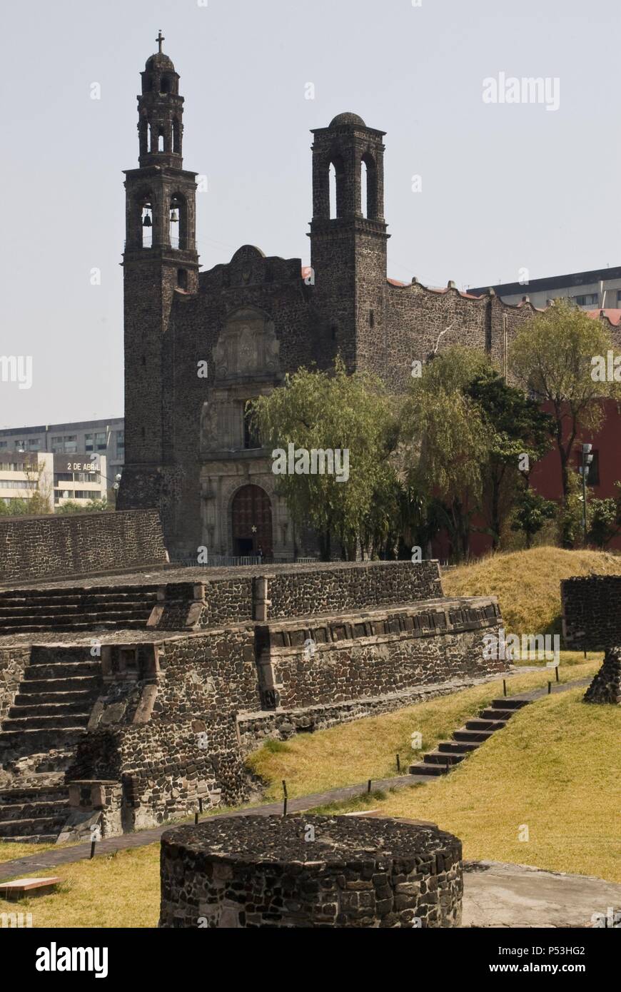 The Aztecs Ruins of Temple Mayor in Archaeological Site of  Tlatelolco.Mexico City Stock Photo - Alamy