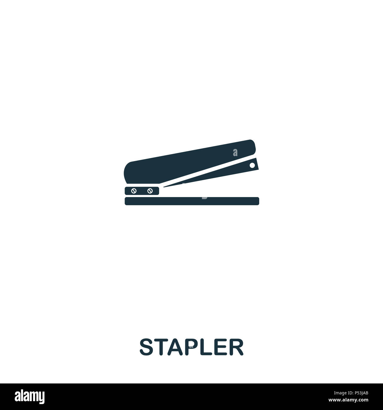 Stapler icon. Line style icon design. UI. Illustration of stapler icon ...