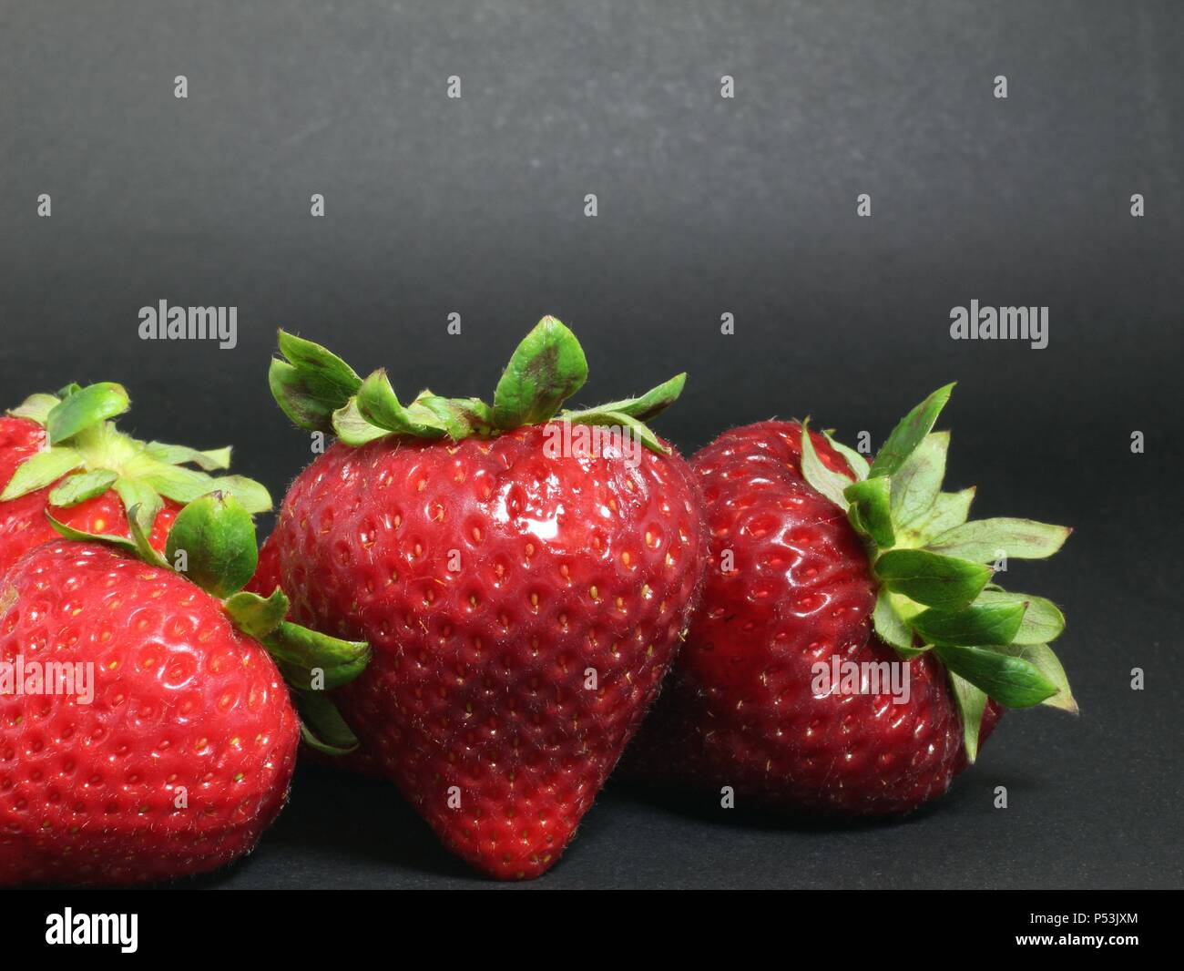 Fresh Strawberries, Maine, USA Stock Photo